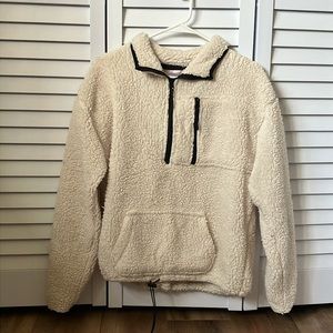 Sherpa jacket cream/white kids XL